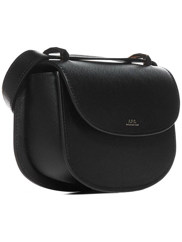 Geneve Mini Saffiano Cross Bag Black - A.P.C. - BALAAN 4