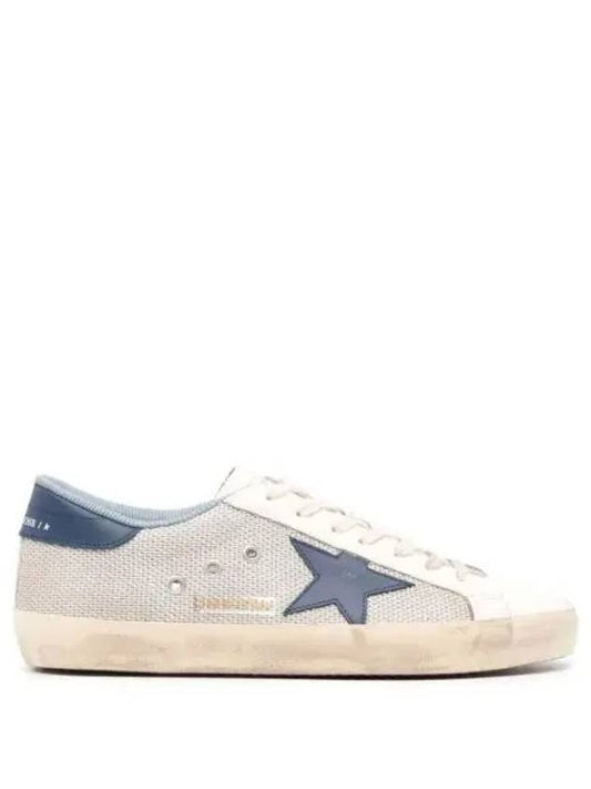 Blue Superstar Low Top Sneakers Light Silver - GOLDEN GOOSE - BALAAN 2