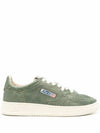 Medalist Leather Low-Top Sneakers Green - AUTRY - BALAAN 2