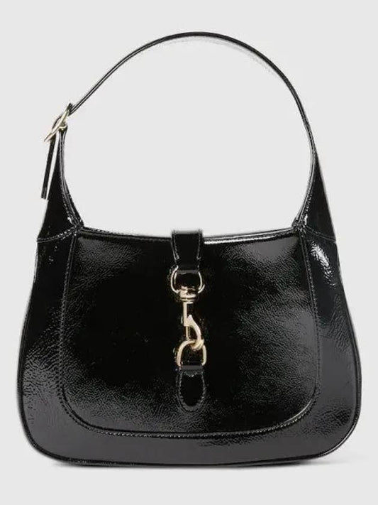 Jackie small shoulder bag black patent leather 782849AADHF1060 - GUCCI - BALAAN 1