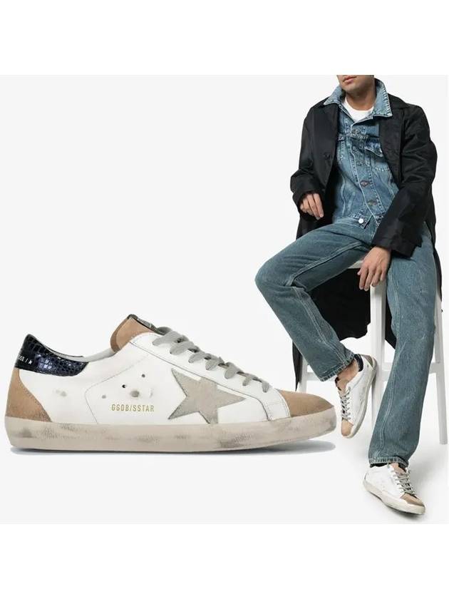 Superstar Star Leather Low Top Sneakers Brown White - GOLDEN GOOSE - BALAAN 2