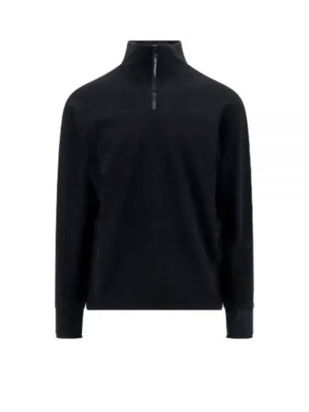 Metropolis Series Stretch Fleece Reverse Sweatshirt Black - CP COMPANY - BALAAN 2