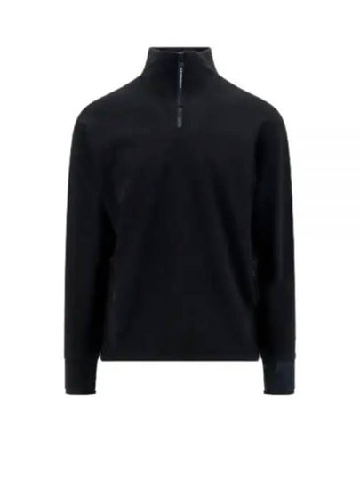 Metropolis Series Stretch Fleece Reverse Sweatshirt Black - CP COMPANY - BALAAN 2