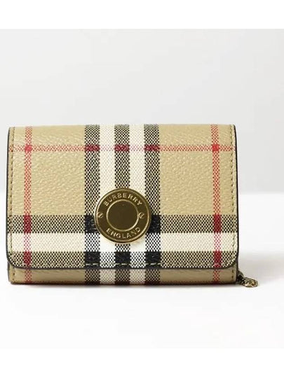 Check Detachable Chain Strap Wallet Archive Beige - BURBERRY - BALAAN 2