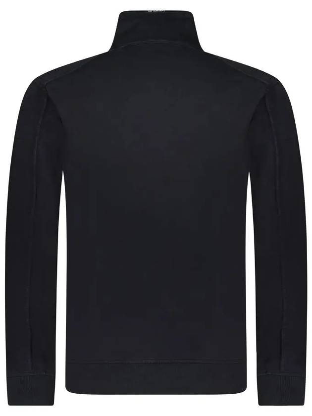 Light Fleece Half Zip-Up Sweatshirt Black - CP COMPANY - BALAAN 4