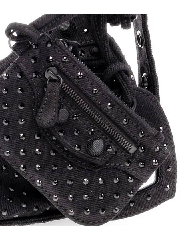 Le Cargol XS Canvas Shoulder Bag Black - BALENCIAGA - BALAAN 6