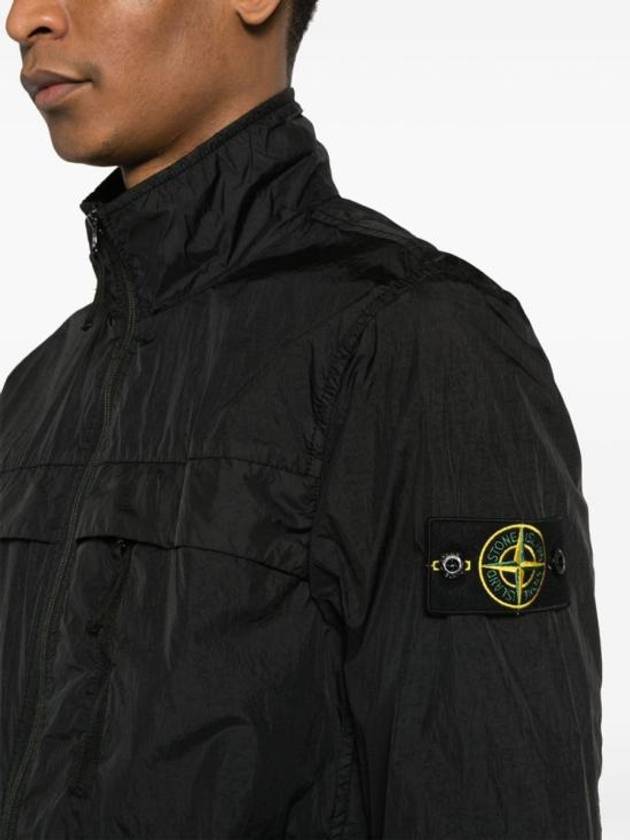 Garment Dyed Crinkle Reps R Nylon Jacket Black - STONE ISLAND - BALAAN 2