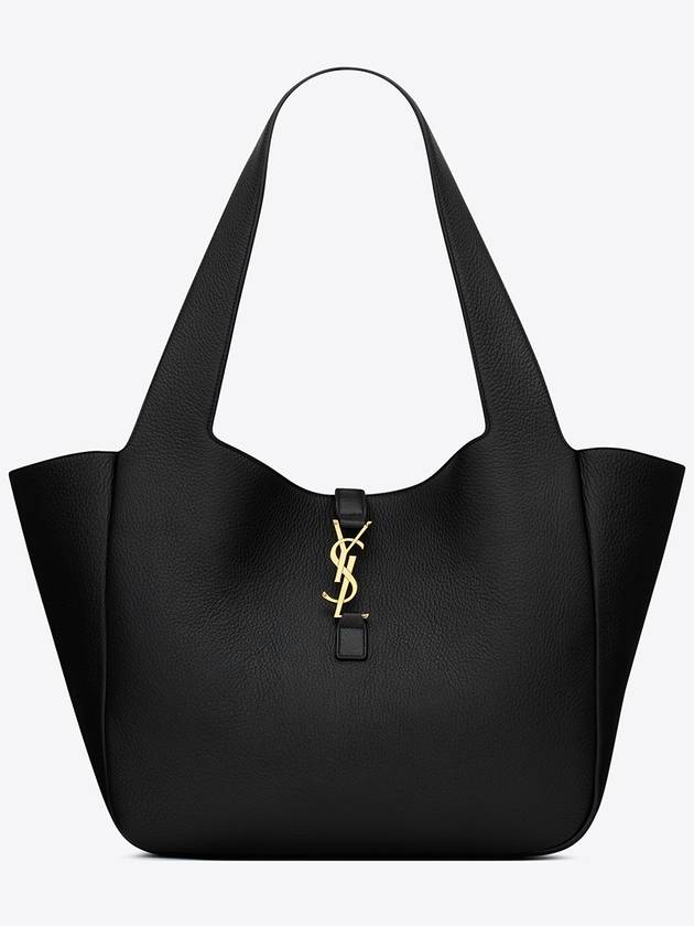 Bea Grained Leather Tote Bag Black - SAINT LAURENT - BALAAN 3