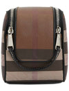 Check Print Beauty Case Brown - BURBERRY - BALAAN 4