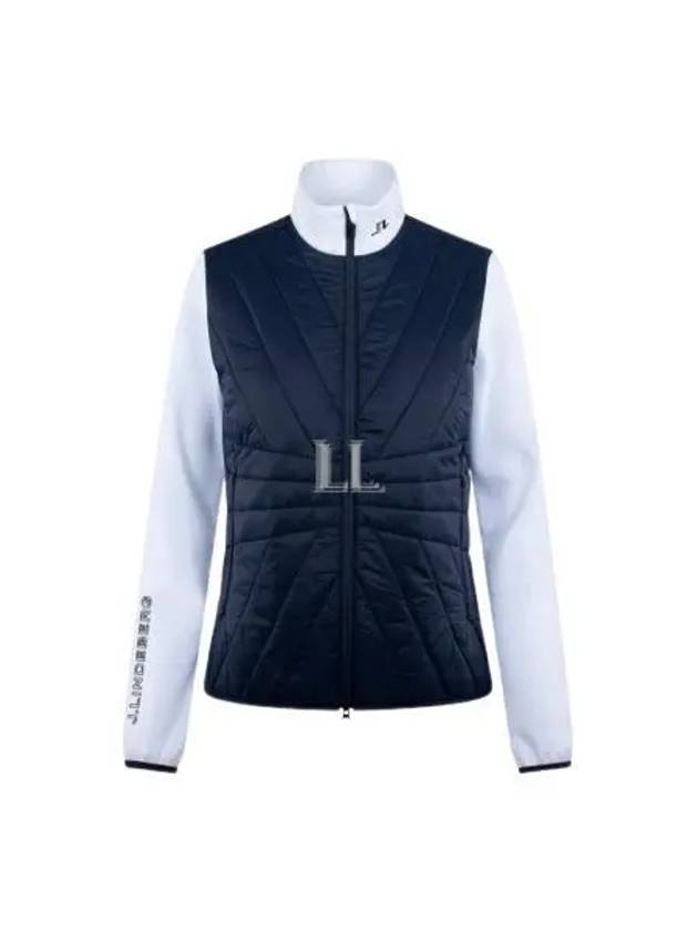 Women's Holma Quilt Hybrid Jacket Navy - J.LINDEBERG - BALAAN 2