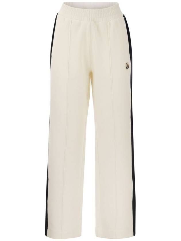 Sporty piqué trousers - MONCLER - BALAAN 1