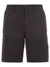 Light Stretch Cotton Bermuda Shorts Black - STONE ISLAND - BALAAN 2