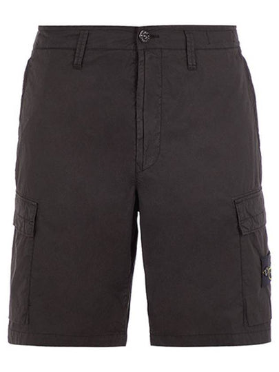 Light Stretch Cotton Bermuda Shorts Black - STONE ISLAND - BALAAN 2