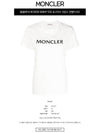 Logo Cotton Short Sleeve T-Shirt White - MONCLER - BALAAN 3