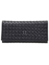 Intrecciato Continental Long Wallet Black - BOTTEGA VENETA - BALAAN 2