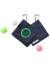 Smile Square Golf Ball Towel NAVY - MONBIRDIE GOLF - BALAAN 3