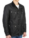 Duke Wax Button Jacket Black - BARBOUR - BALAAN 5