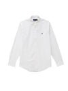 Custom Fit Poplin Long Sleeve Shirt White - POLO RALPH LAUREN - BALAAN 1