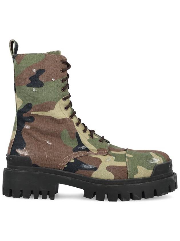 Camouflage Lace-Up Ankle Boots Green - BALENCIAGA - BALAAN 2