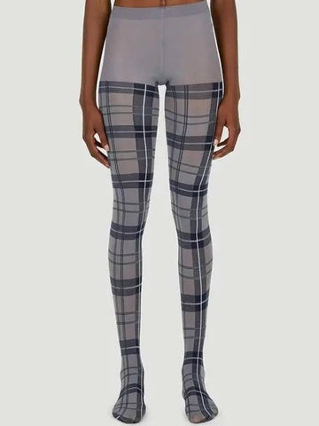 Thom Browne Tartan tartan waistband logo tights - THOM BROWNE - BALAAN 1