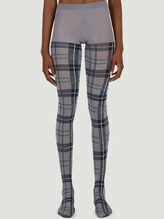 Thom Browne Tartan tartan waistband logo tights - THOM BROWNE - BALAAN 1