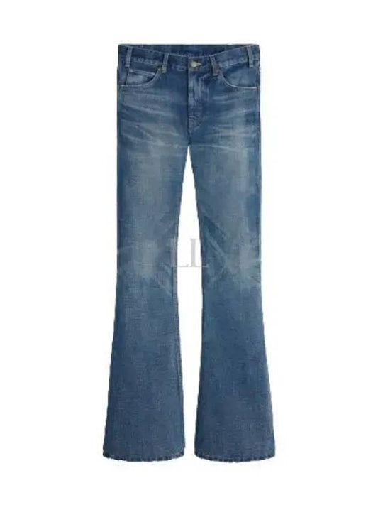 Macro Bootcut Jeans Dark Union Wash - CELINE - BALAAN 2