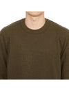 Lambswool GRS Crew Neck Knit Top Green - CP COMPANY - BALAAN 6