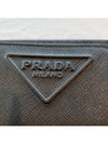 Embossed Logo Saffiano Leather Coin Purse Black - PRADA - BALAAN 4