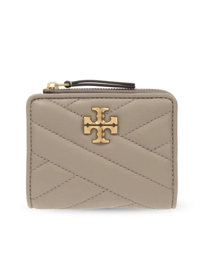 Chevron Half Wallet Grey - TORY BURCH - BALAAN 2