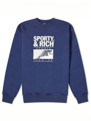 Long sleeve t shirt CR885 Free NAVY WHITE - SPORTY & RICH - BALAAN 1