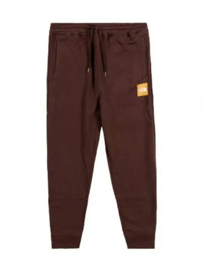 Men's Box NSE Jogger Cotton Track Pants Brown - THE NORTH FACE - BALAAN 2