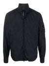 Tylon Lens Wappen Overshirt Zip-Up Jacket Black - CP COMPANY - BALAAN 1