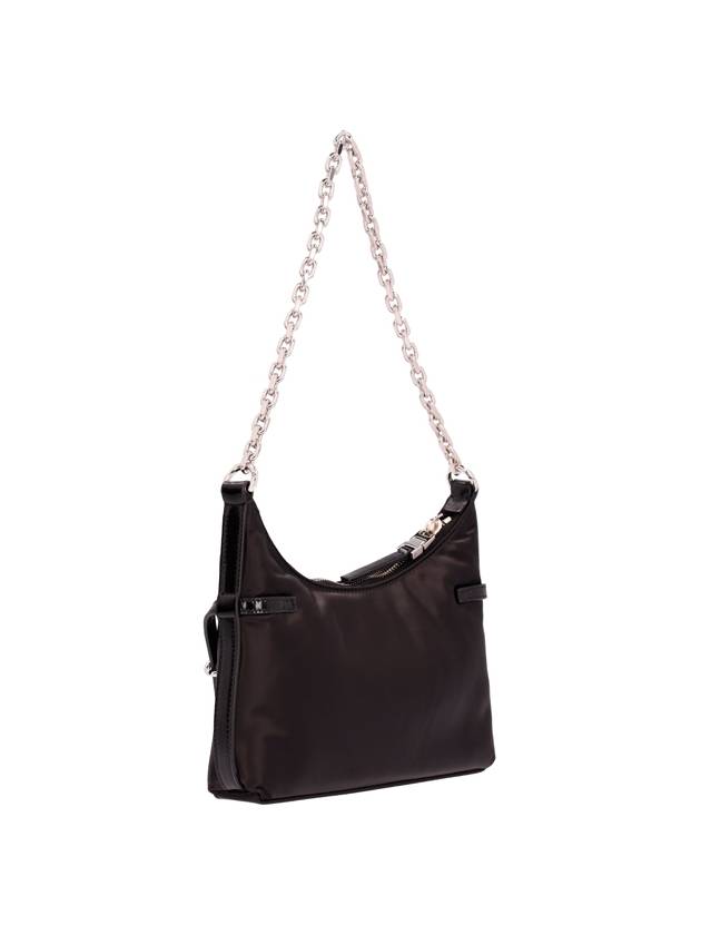 Voyou Party Nylon Satin Shoulder Bag Black - GIVENCHY - BALAAN 3