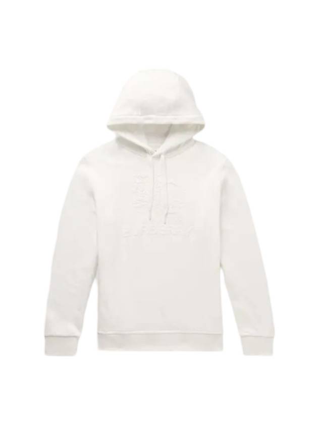 EKD Cotton Jersey Hoodie White - BURBERRY - BALAAN 1