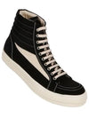 DU01D1810 NDKLVS 911 Dark Shadow Suede High Vintage Sneakers - RICK OWENS - BALAAN 1