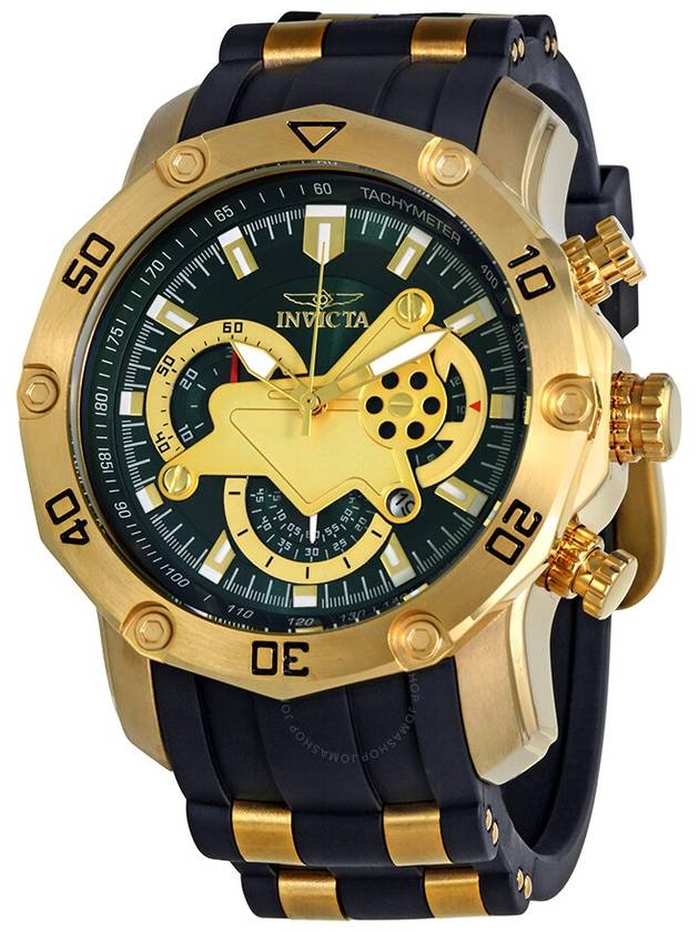 Invicta Pro Dive Chronograph Green Dial Men's Watch 23425 - INVICTA - BALAAN 1