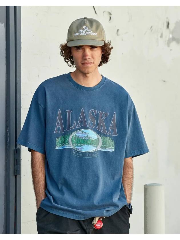 Alaska Pigment Short Sleeve TShirt Navy FST722 - FLUKE - BALAAN 1