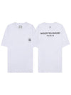 Men's Back Logo Cotton Short Sleeve T-Shirt White - WOOYOUNGMI - BALAAN 2