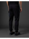 Metropolis Series Stretch Fleece Mixed Track Pants Black - CP COMPANY - BALAAN 4