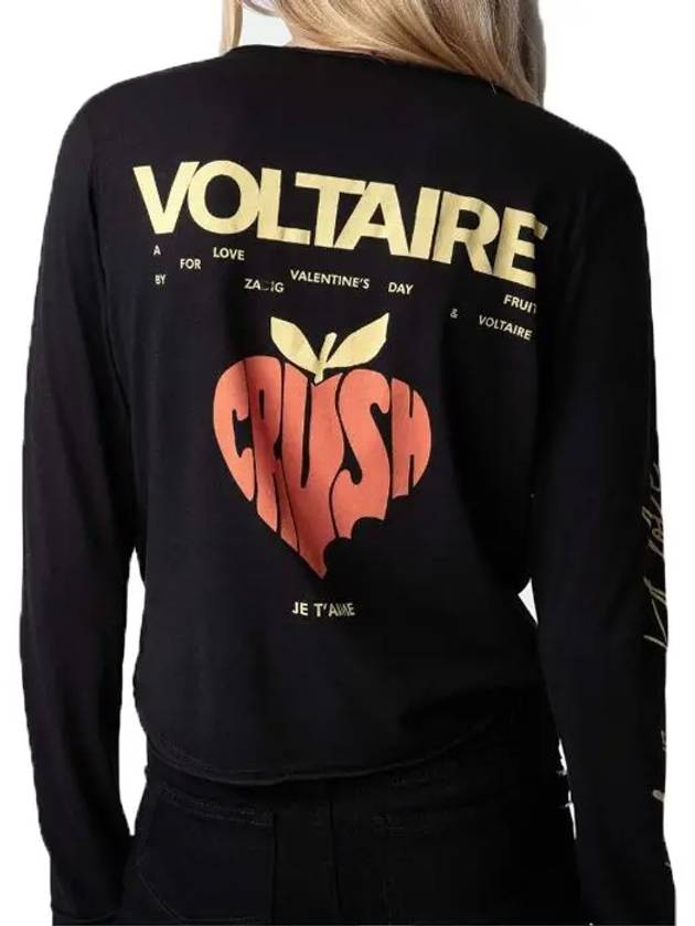 Women s Crop Long Sleeve T Shirt JWTN00435 - ZADIG & VOLTAIRE - BALAAN 5