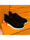 Men s Bouncing Sneakers Mesh Suede Calfskin Black H Two tone - HERMES - BALAAN 2