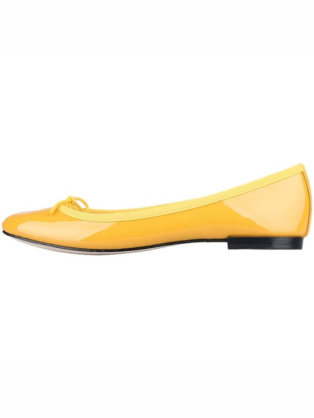 Women's Cendrillon Leather Ballerinas Yellow - REPETTO - 4