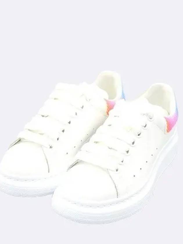 Unused 708070 White Color Rainbow Tab Oversole Women s Sneakers 35 225MM - ALEXANDER MCQUEEN - BALAAN 6