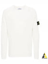 Wappen Patch Crew Neck Knit Top White - STONE ISLAND - BALAAN 2