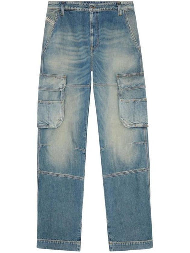 D Fish Straight Jeans Blue - DIESEL - BALAAN 1