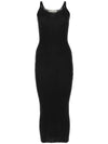 Knitted Singlet Performance Poly Long Dress Black - OUR LEGACY - BALAAN 1