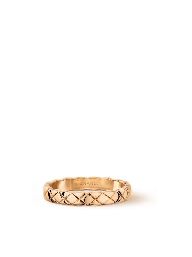 Coco Crush Quilted Motif Mini Ring Gold - CHANEL - BALAAN 2