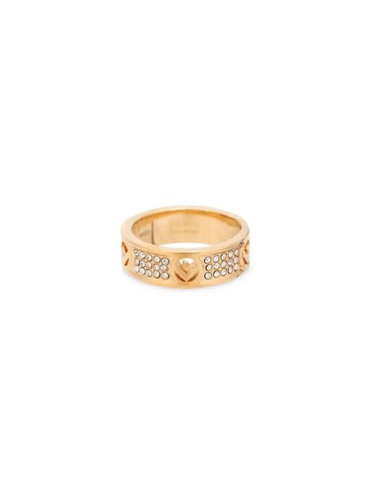 F Is Fendi Crystals Ring Gold - FENDI - BALAAN 1