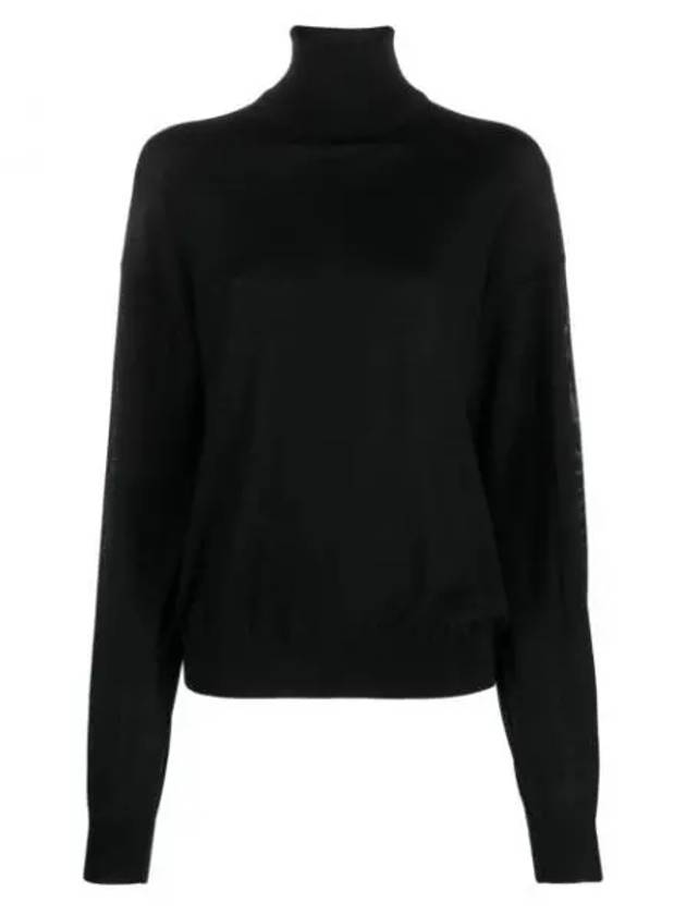 Cassandre Turtleneck Black - SAINT LAURENT - BALAAN 2