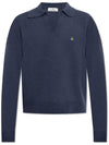 Football Polo Wool Knit Top Navy - VIVIENNE WESTWOOD - BALAAN 2